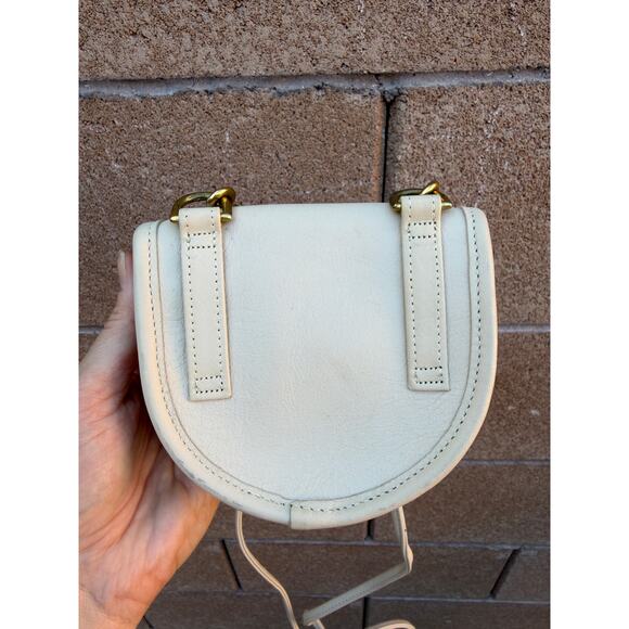Vintage COACH Leather Mini Convertible Crossbody Belt Bag RARE Cream 9826 Purse - Picture 7 of 14